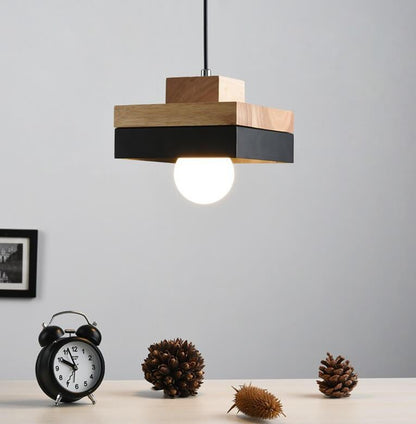 Lumio moderne hanglamp van metaal en hout