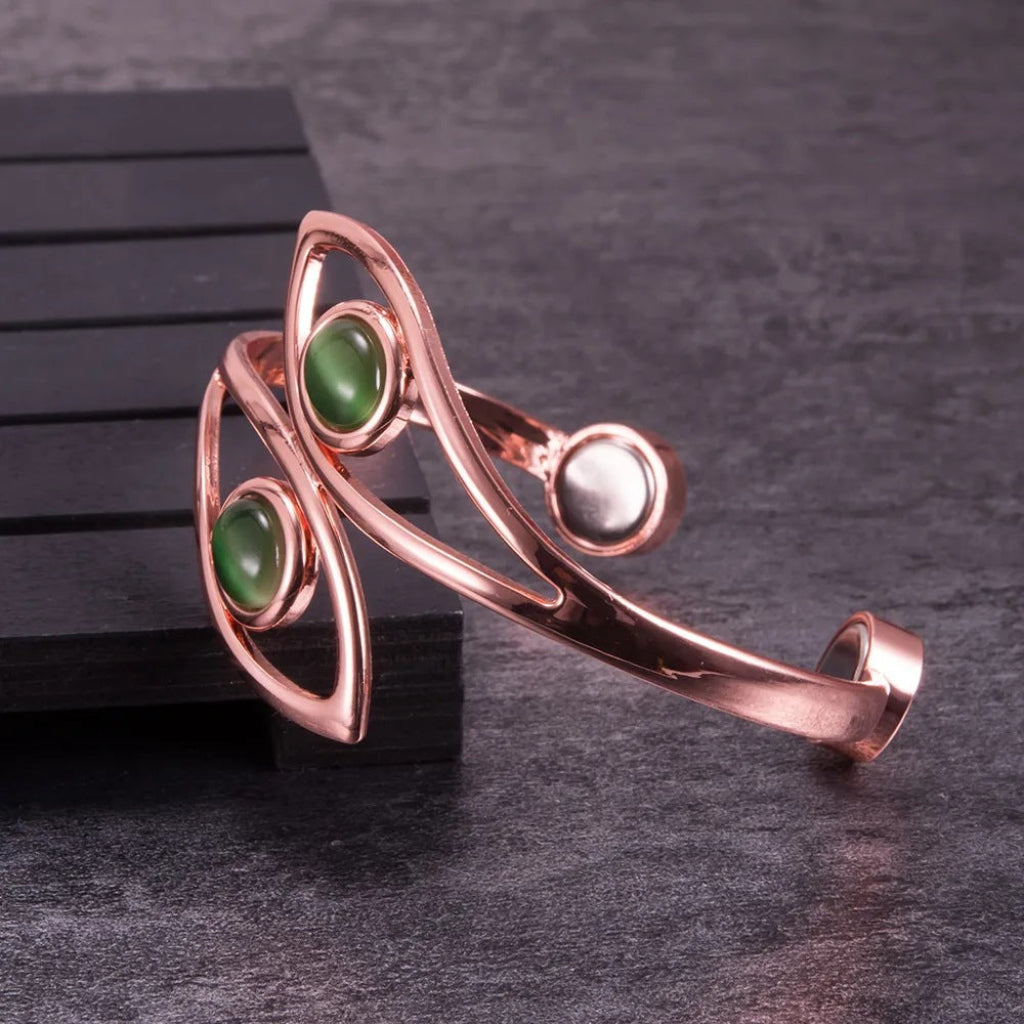 Groene Opaal magnetische damesarmband