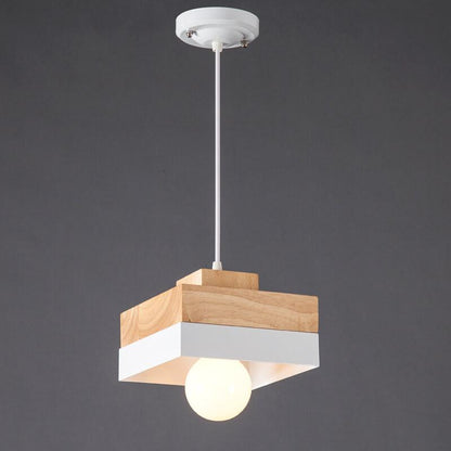 Lumio moderne hanglamp van metaal en hout