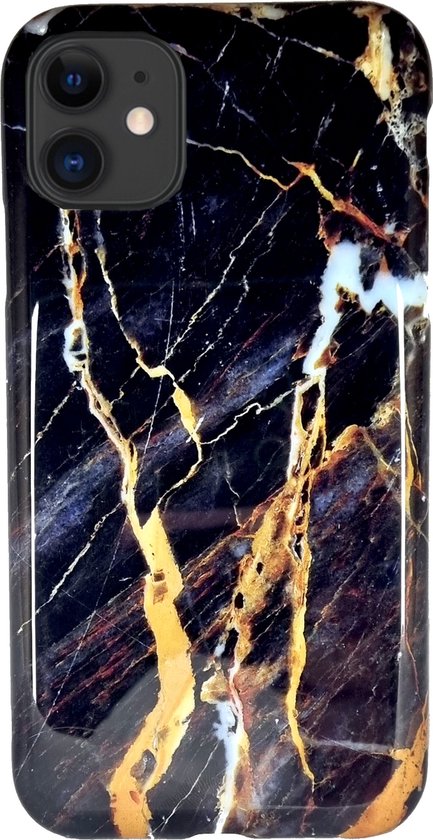 Lennexo Luxe Marmer Siliconen Hoesje voor iPhone 12