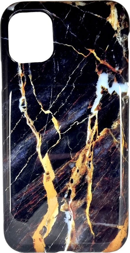 Lennexo Luxe Marmeren Siliconen Hoesje Voor iPhone 11