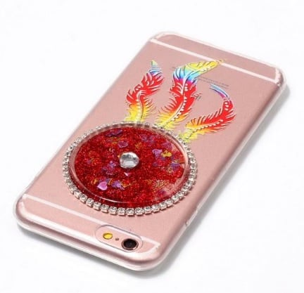iPhone 6 Plus / 6S Plus TPU dromenvanger glitter hoesje