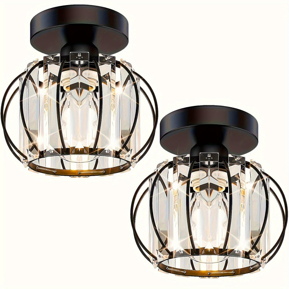 Industriële semi-flush plafondlampen