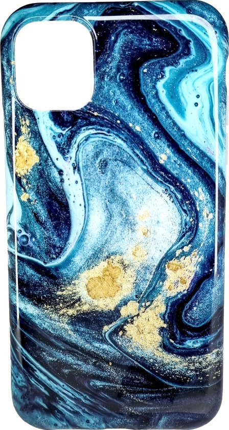 Lennexo Luxe marmeren siliconen backcover