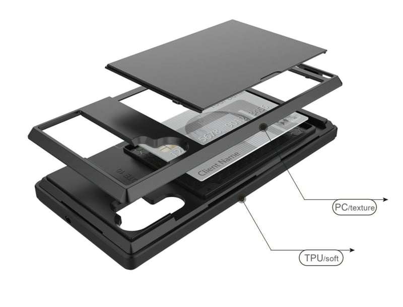 Galaxy Note 10 Slide Armor Hoesje