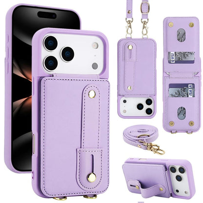 iPhone 17 Pro hoesje met pasjeshouder en draagkoord
