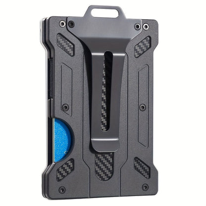 Aluminium RFID-kaarthouder met badgevenster