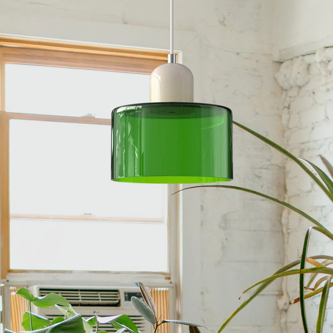 Retro Glazen Hanglamp