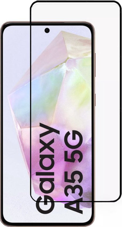 Lennexo Full Cover Tempered Glass Screenprotector voor Samsung Galaxy A35