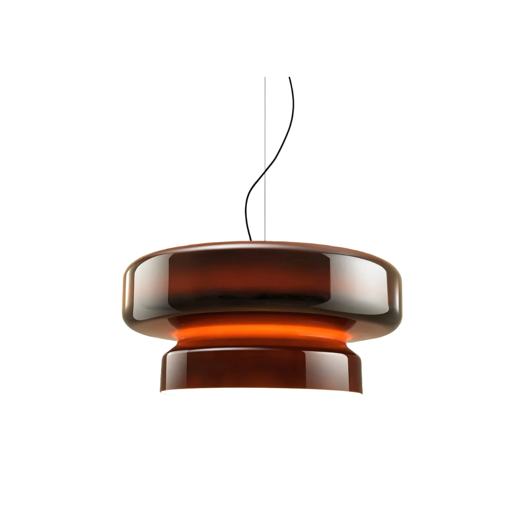 Retro glazen LED hanglamp