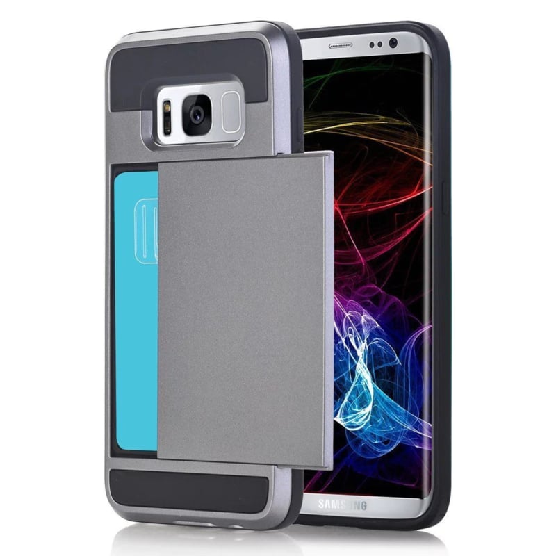 Galaxy S8 Slide Armor hoesje met pashouder