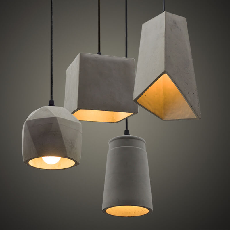 SMD Living industriële cement hanglamp