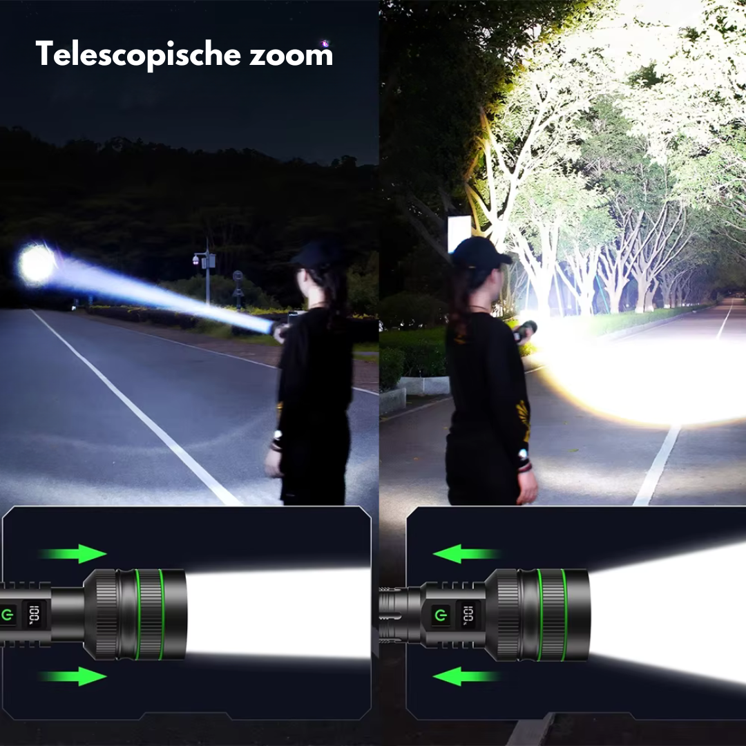 PowerBeam zoombare LED zaklamp
