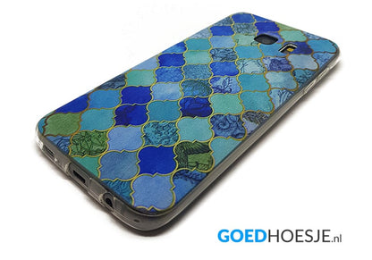 Samsung Galaxy S7 Edge TPU hoesje marmer mozaïek