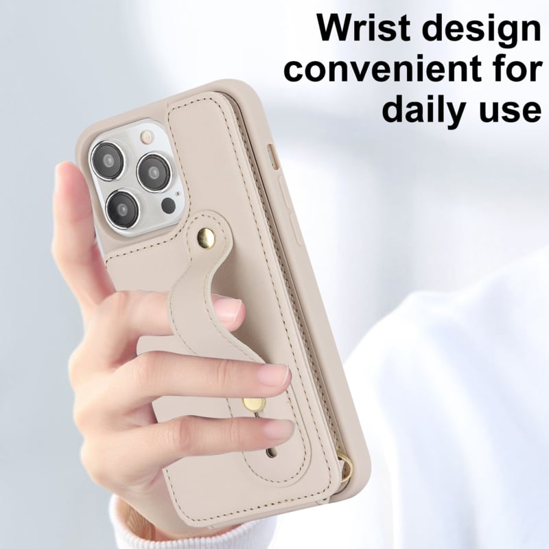 iPhone 16 Pro hoesje met pasjeshouder en koord