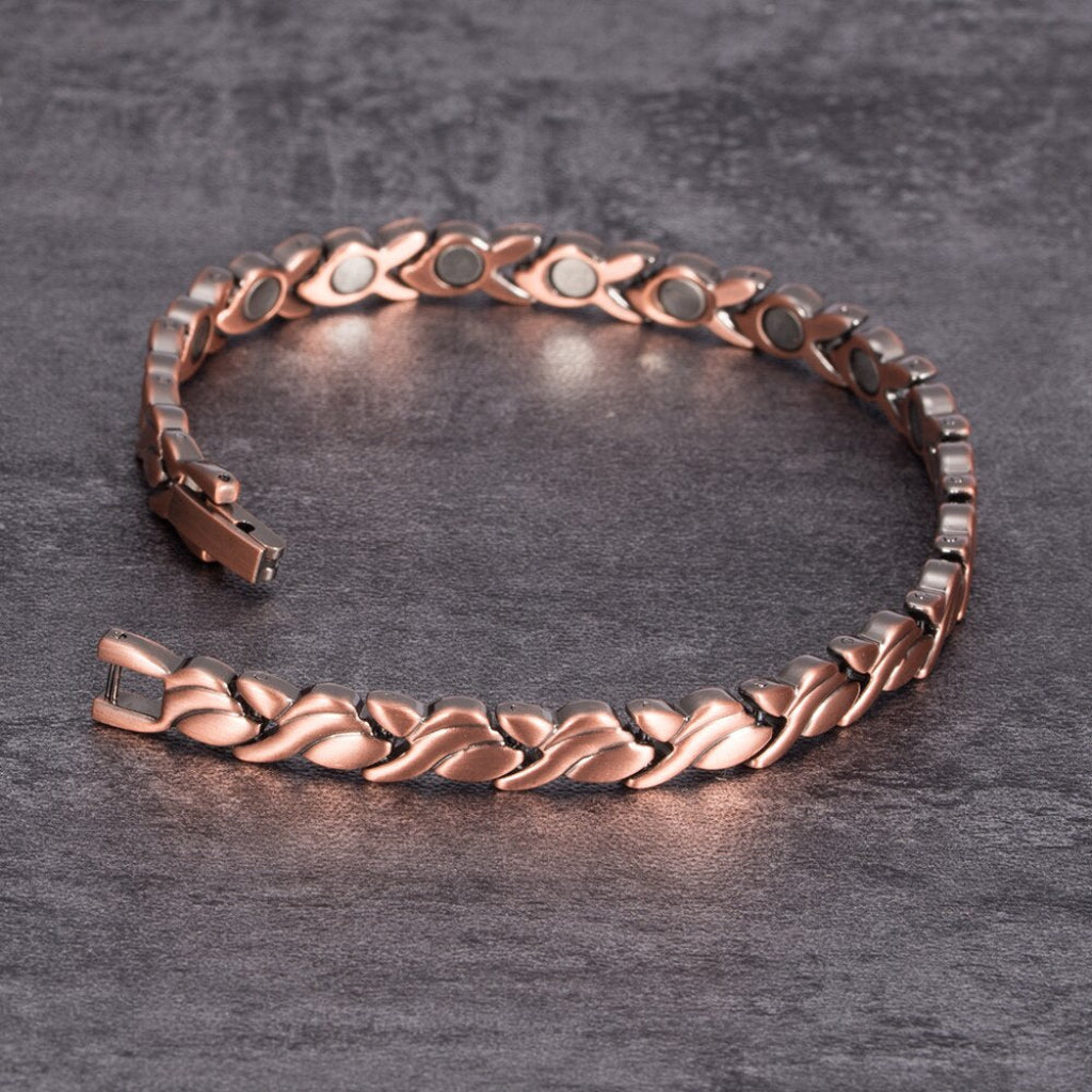 Magnetische Koperen Armband met Visdesign
