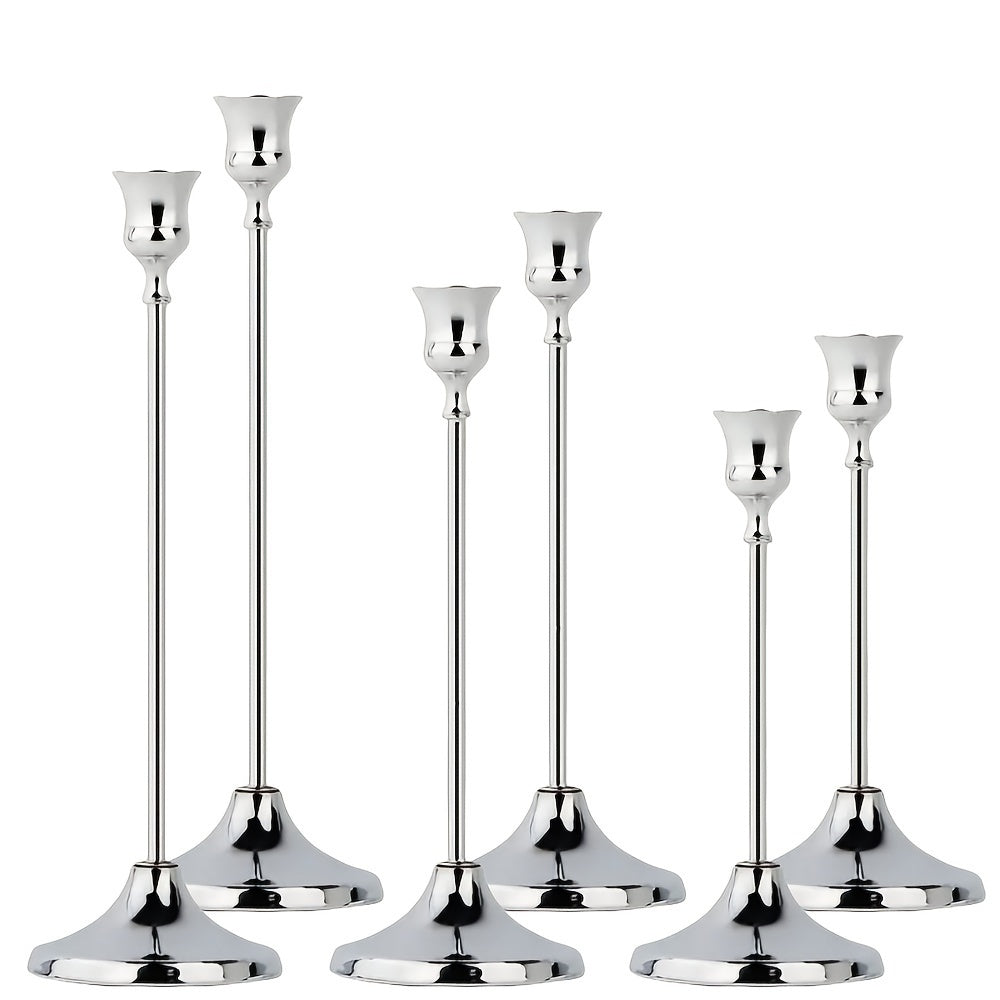 Goudlicht vintage kaarsenhouderset