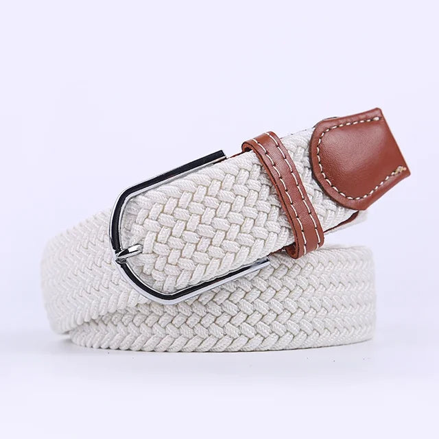 StretchBuckle elastische faux lederen riem
