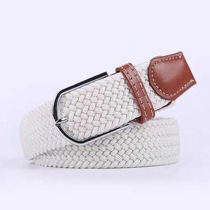 StretchBuckle elastische faux lederen riem