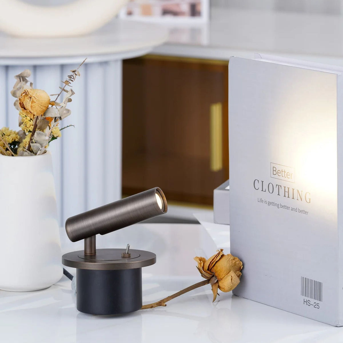 Odior cilindrische LED wandleeslamp