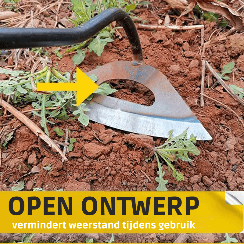 GardenHelp geharde stalen holle schoffel