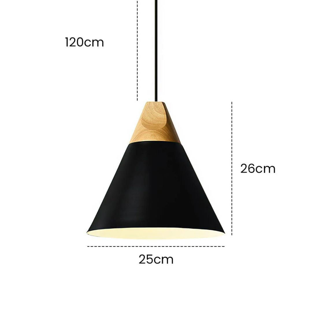 Navelle Scandinavische houten hanglamp
