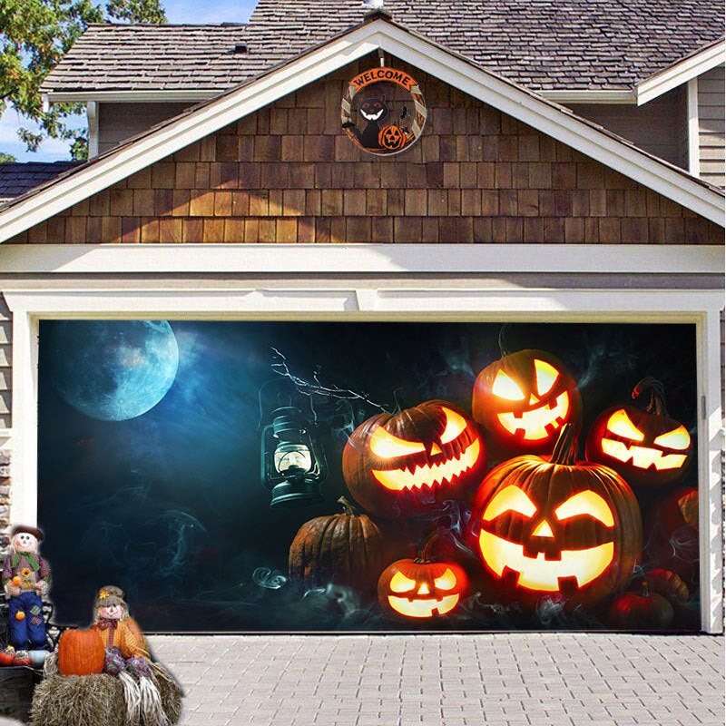 SpookShade Halloween garagedeur decoratie