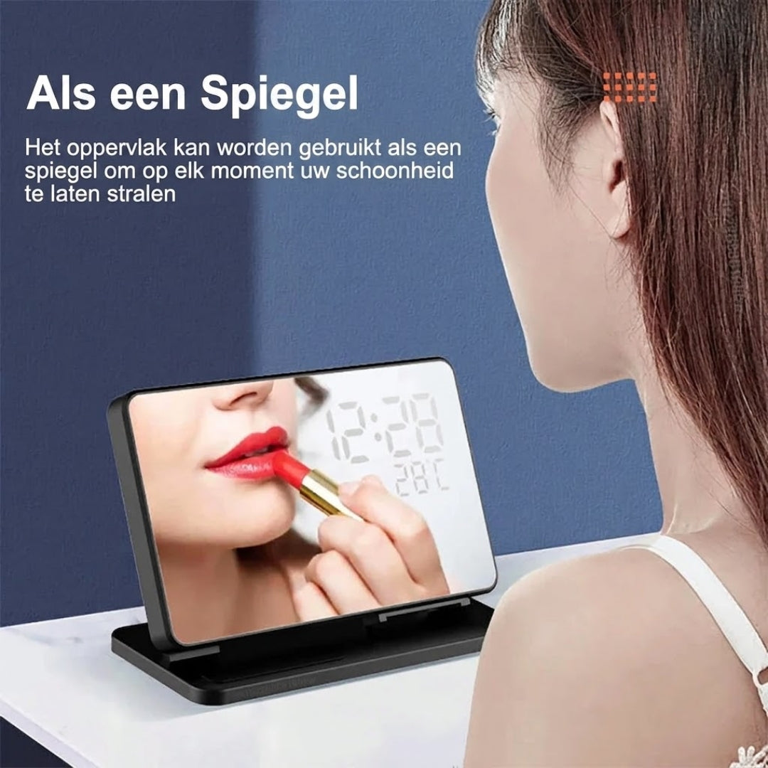 3-in-1 Draadloze Oplader Snellaadstation Met Wekker