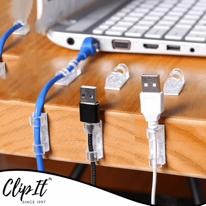 ClipIt plakbare kabel organizer clips
