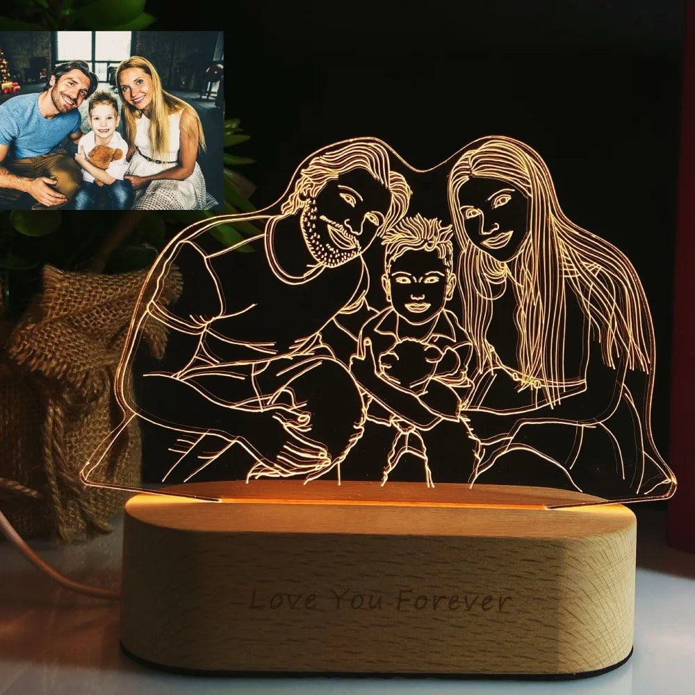 AuraGlow gepersonaliseerde fotolamp