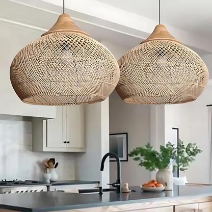 Boho rotan hanglamp sfeerverlichting