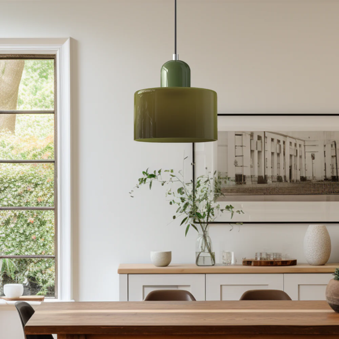 Retro Glazen Hanglamp