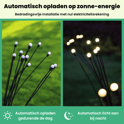 GlowGardens vuurvliegjes tuinverlichting op zonne-energie