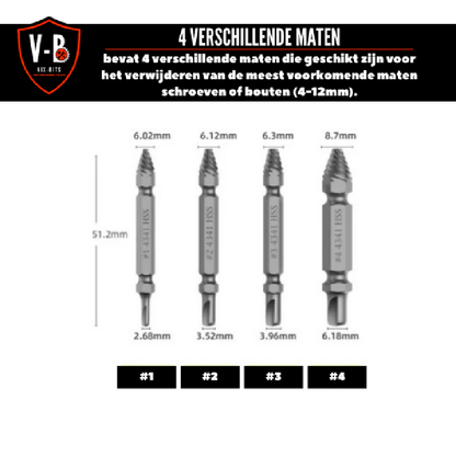 Vix-Bits dolle schroef verwijderaar set