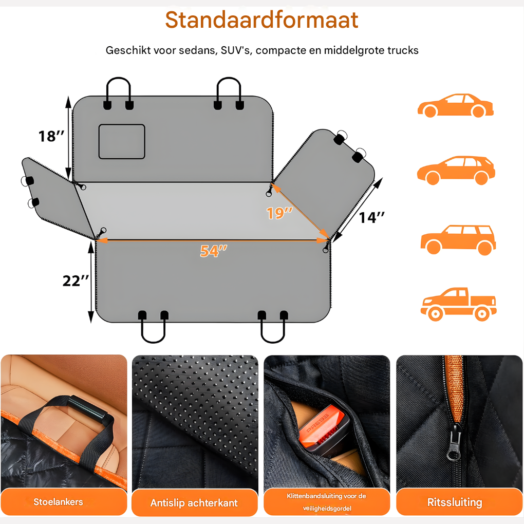 Hond auto zitplaats dekentje