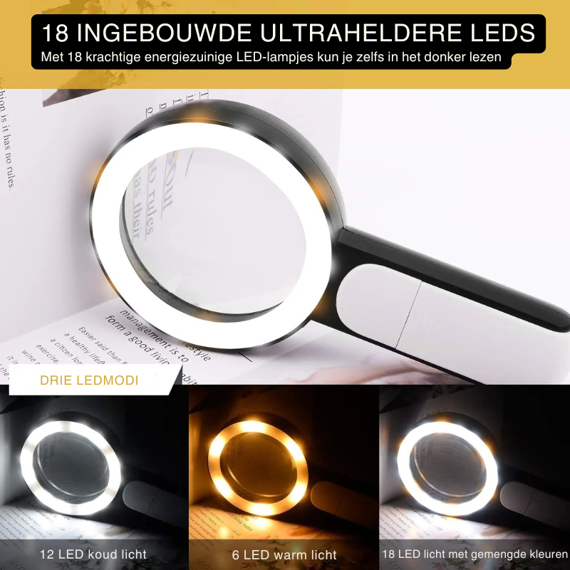 BrightView Pro handvergrootglas met verlichting