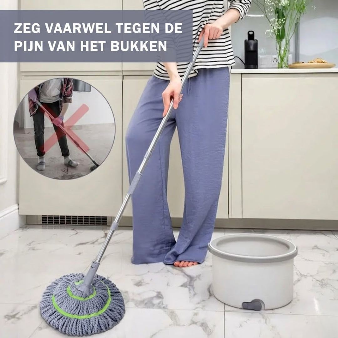 Zelfwringende microvezel vloerwisser