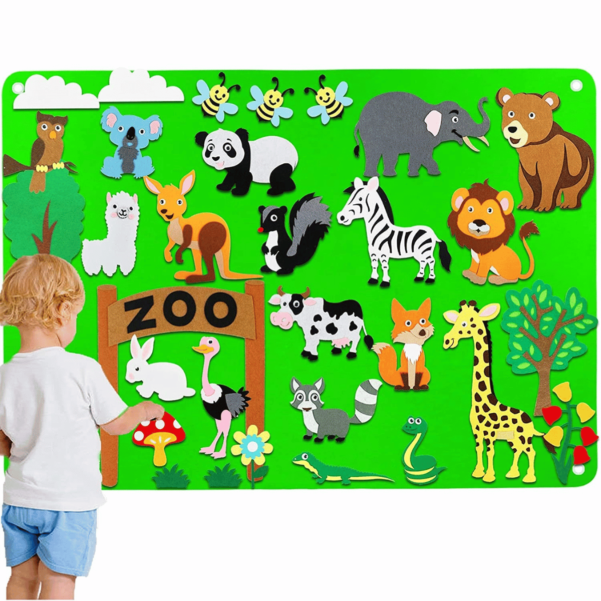 VelvetiKIDS interactief peuter viltbord