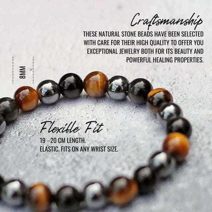 Triplery beschermende edelsteenarmband