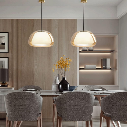 Glazen koepel moderne minimalistische hanglamp