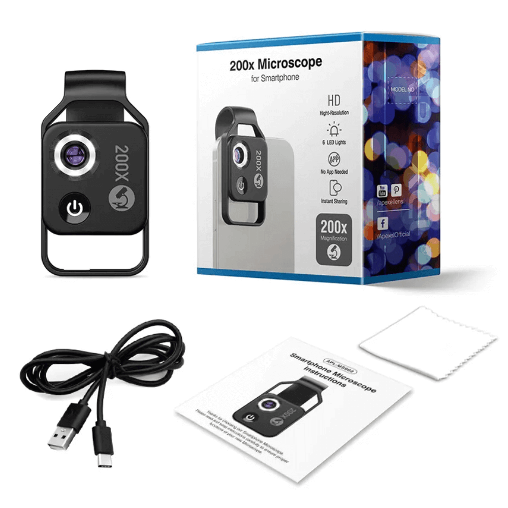 UberZoom x200 smartphone microscoop