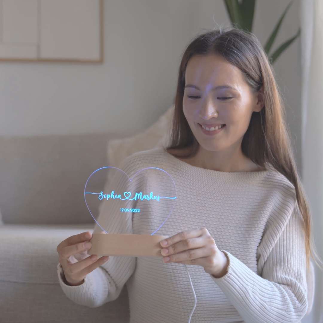 HeartBond gepersonaliseerd nachtlampje