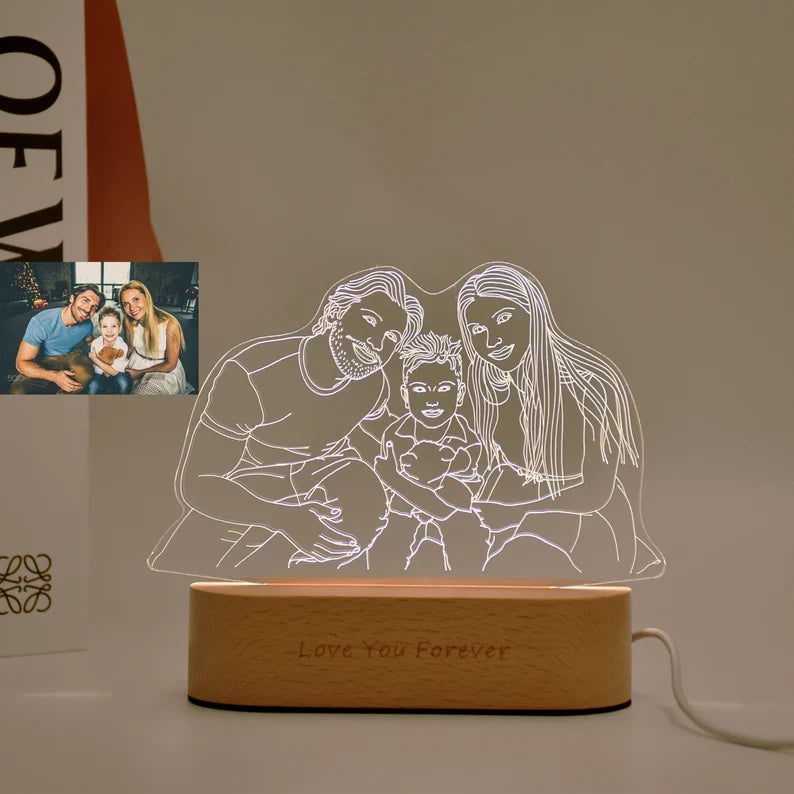 MemoryGlow gepersonaliseerde LED fotolamp