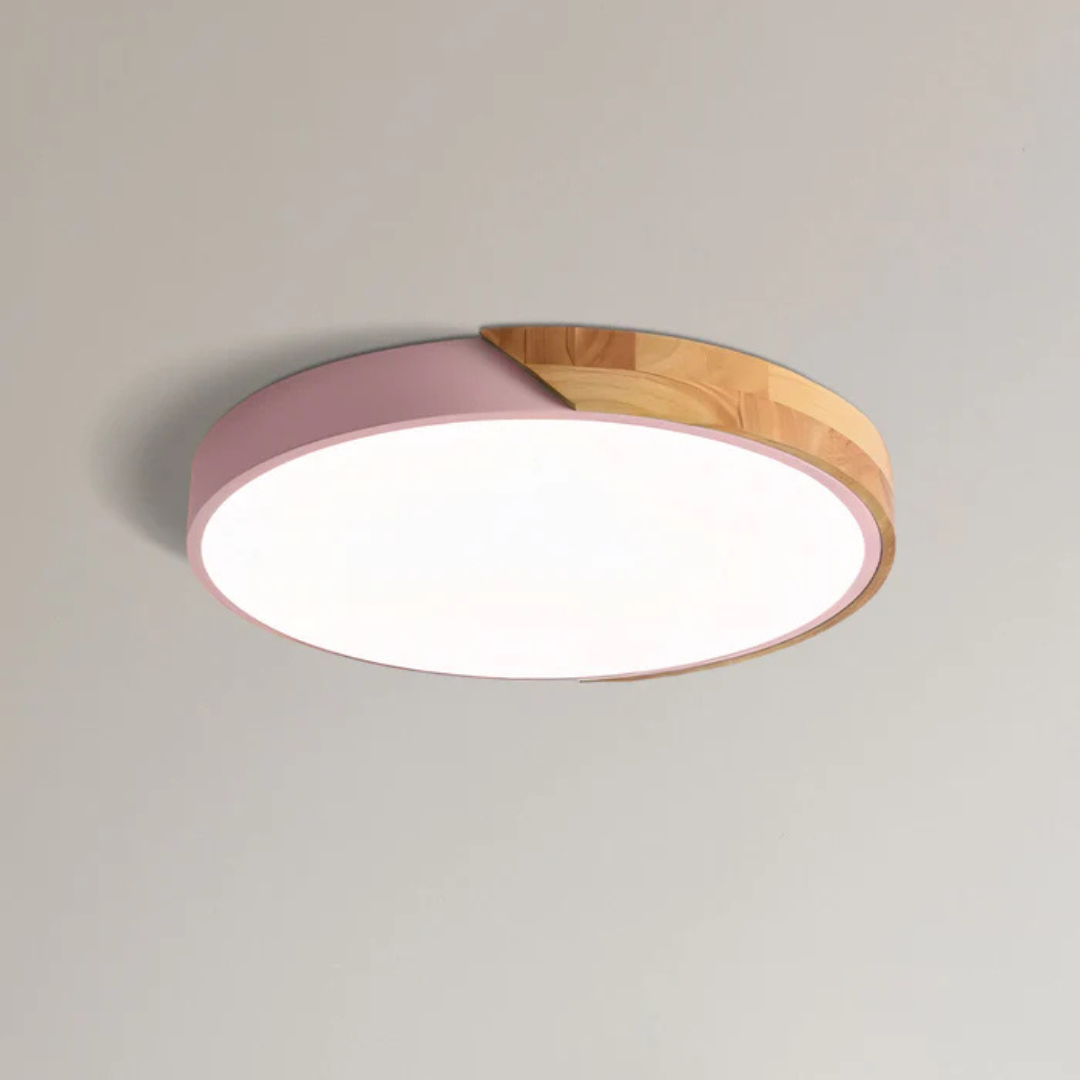 Delos Scandinavische LED Plafondlamp van Hout