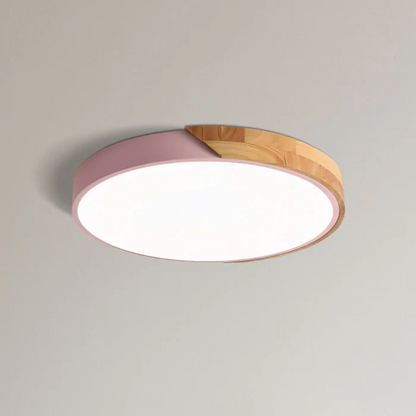 Delos Scandinavische LED Plafondlamp van Hout
