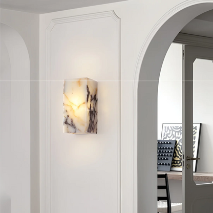 Xera natuurstenen LED-wandlamp