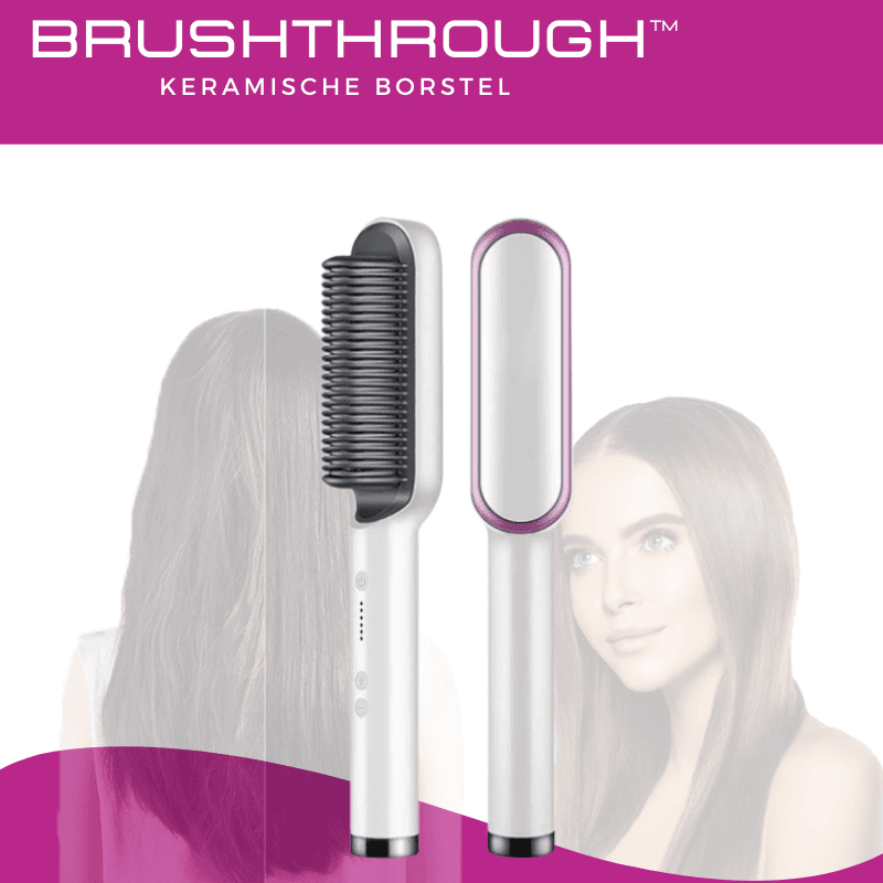 BrushThrough keramische haartang borstel