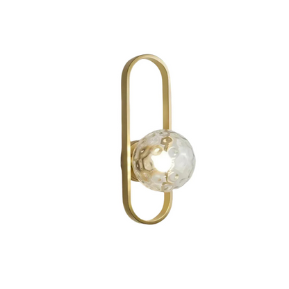 Luxe glazen wandlamp
