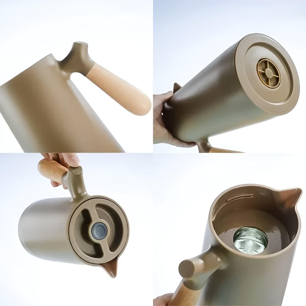 Odior geïsoleerde karaf met houten handvat