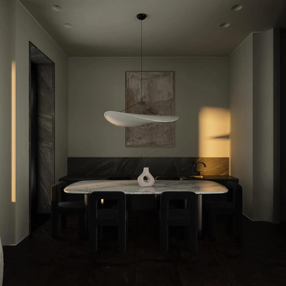 Japandi stoffen hanglamp sfeerverlichting